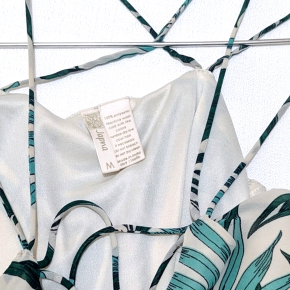 Japna | Tropical Print | Strappy Tank Top | Beach | Boho | Vacation | Chic - Picture 5 of 6